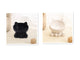 **Ergonomic Ceramic Cat Bowl with Neck Guard - Ideal for Comfortable Feeding**