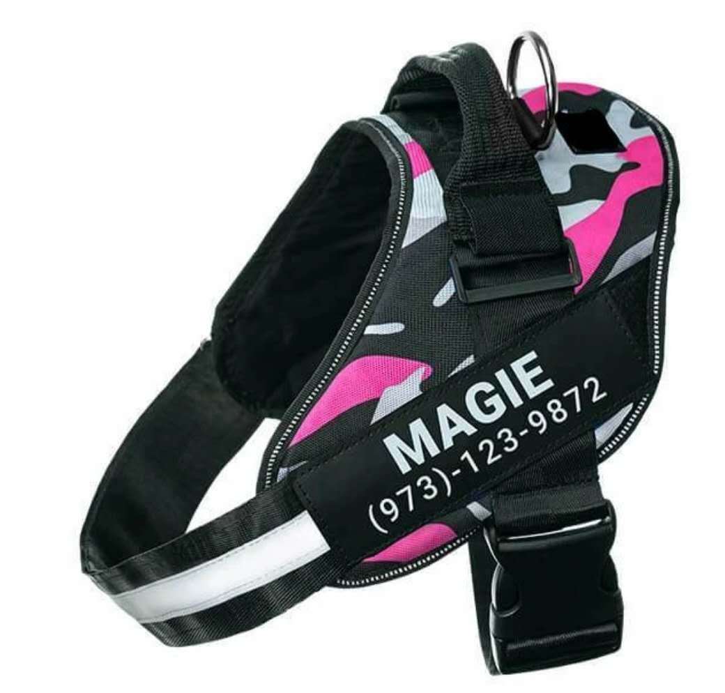 Adjustable No-Pull Reflective Dog Harness - Comfortable, Breathable, and Stylish Vest for All Sizes