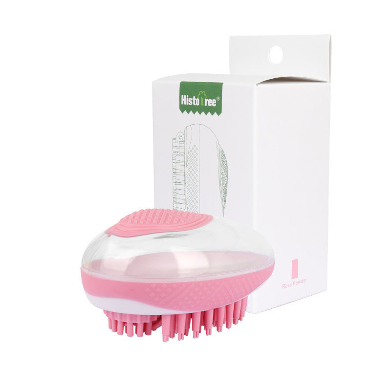 2-in-1 Dog & Cat Bath Brush – Soft Silicone Grooming & Massage Tool
