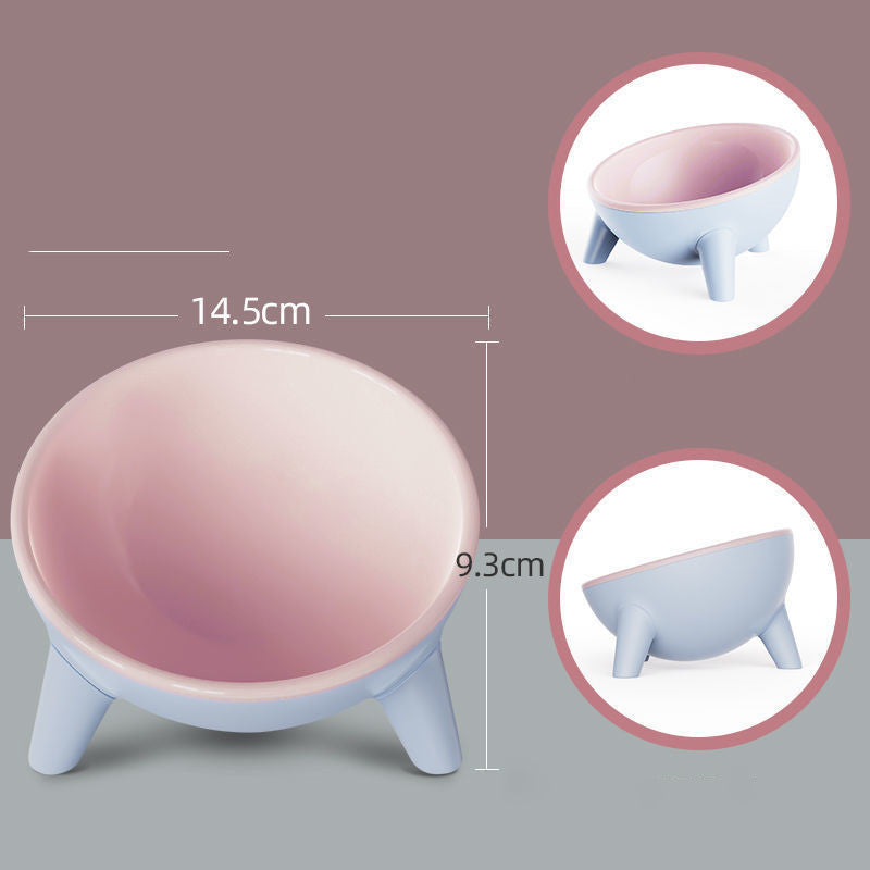 Cat Bowl With Stand Pet Feeding Food Bowls Dogs Bunny Rabbit Nordic Color Feeder Product Supplies Pet Accessories