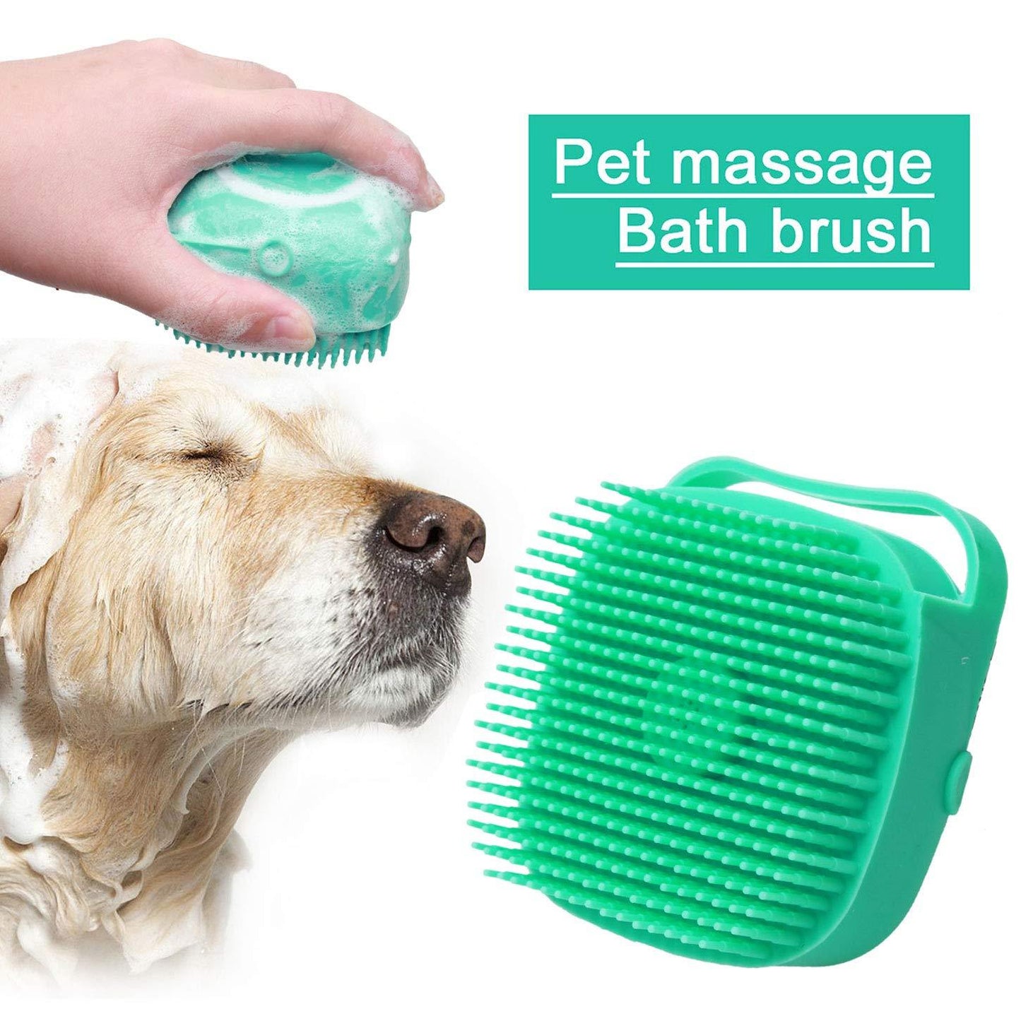 Soft Silicone Pet Shampoo Massager – Perfect for Grooming & Bathing Your Dog or Cat!