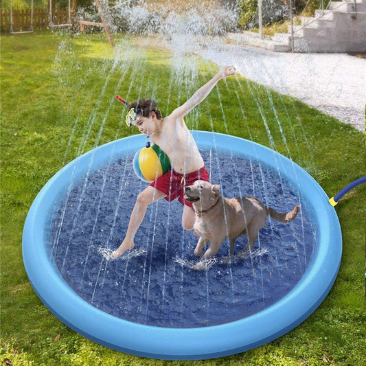 Non-Slip Splash Pad for Kids & Pets - Summer Fun!