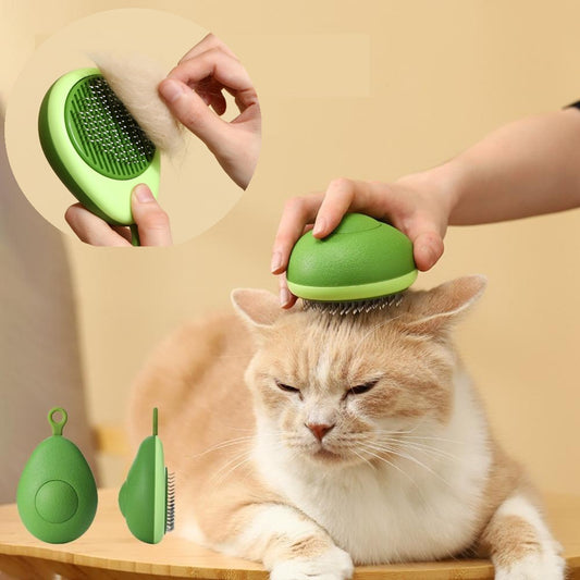 "Self-Cleaning Cat Grooming Comb – Effortless Floating Hair Removal for Cats & Dogs!"