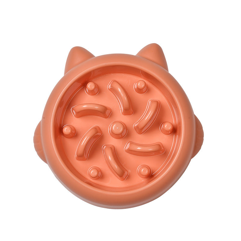 Pet Cat Slow Feeder Bowls Anti Choking Slow Feeder Dish Bowl Home Dog Eating Plate Anti Gulping Bowl Supplies