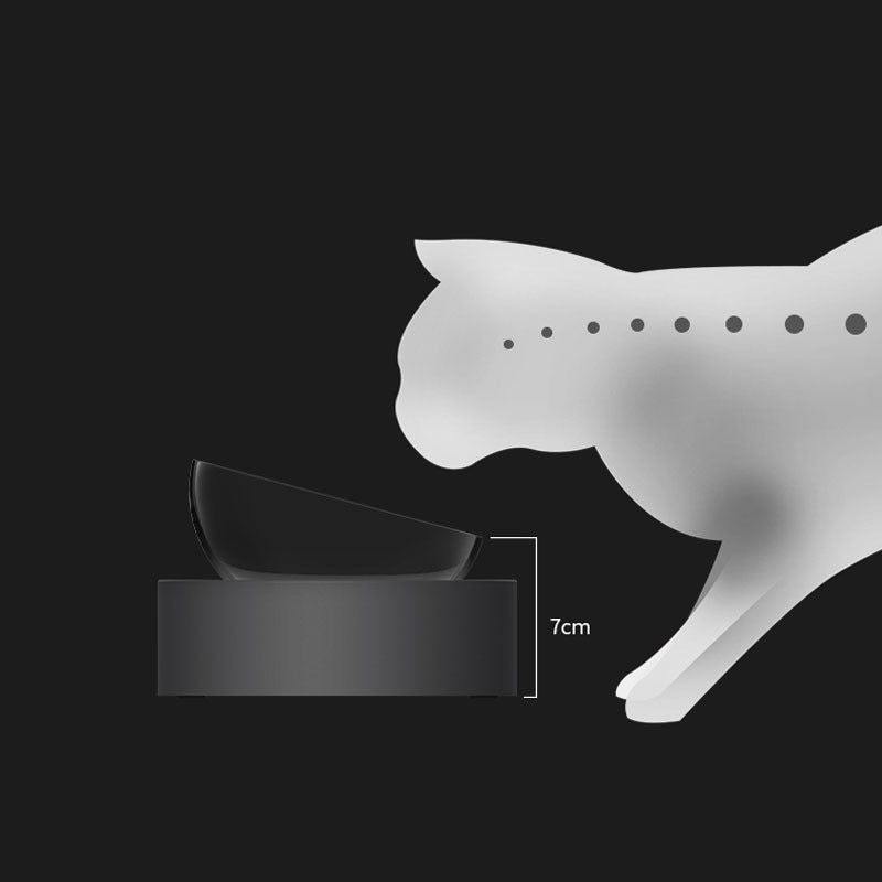 Adjustable Stainless Steel Pet Cat Double Bowls Anti-Slip