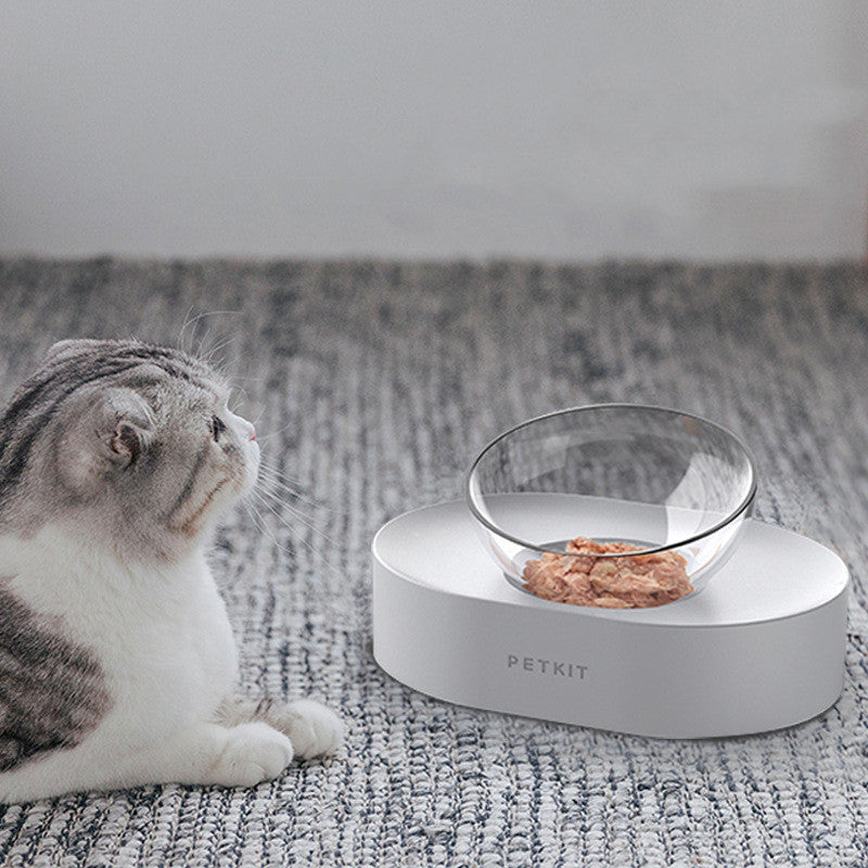 Adjustable Stainless Steel Pet Cat Double Bowls Anti-Slip