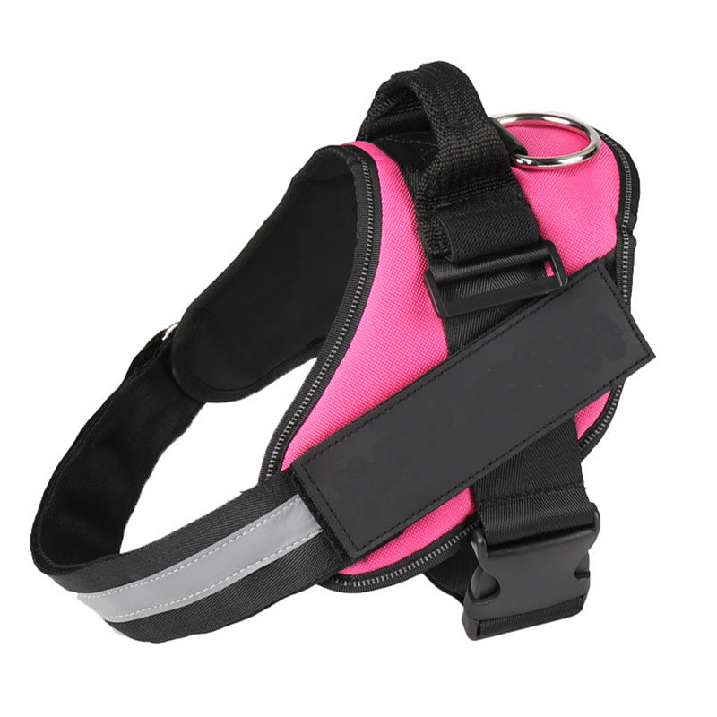 Adjustable No-Pull Reflective Dog Harness - Comfortable, Breathable, and Stylish Vest for All Sizes