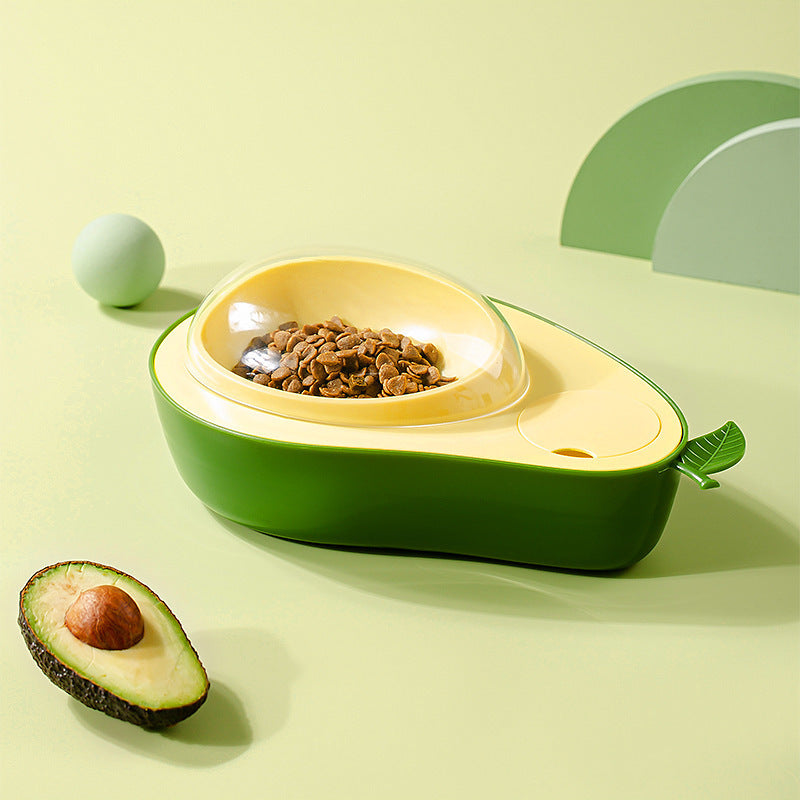 Avocado Pet  Cat Automatic Feeder Bowl For Dogs Drinking Water 690ml Bottle Kitten Bowls Slow Food Feeding Container Supplies
