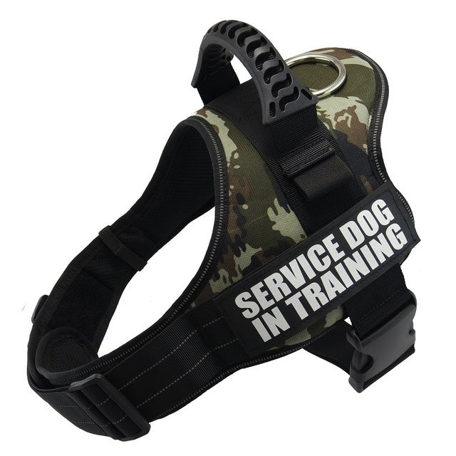 Adjustable No-Pull Reflective Dog Harness - Comfortable, Breathable, and Stylish Vest for All Sizes