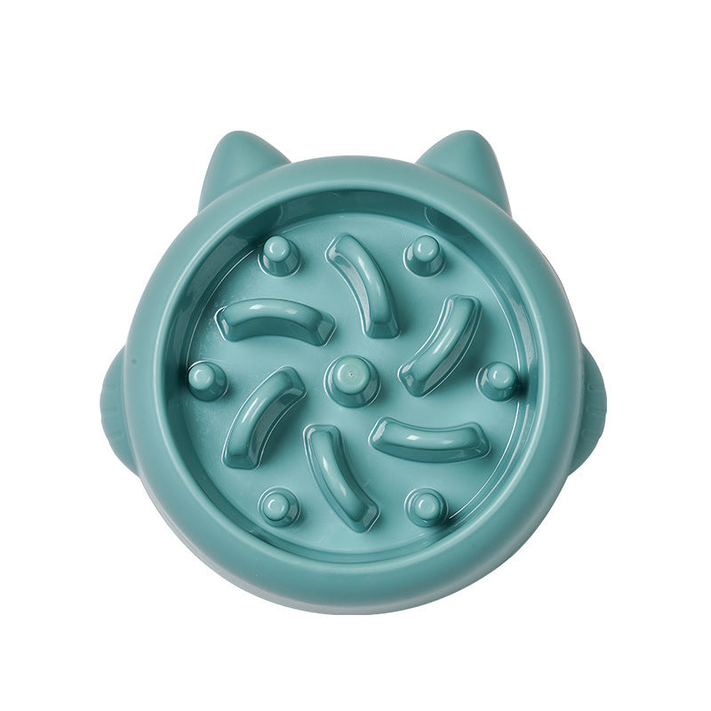 Pet Cat Slow Feeder Bowls Anti Choking Slow Feeder Dish Bowl Home Dog Eating Plate Anti Gulping Bowl Supplies