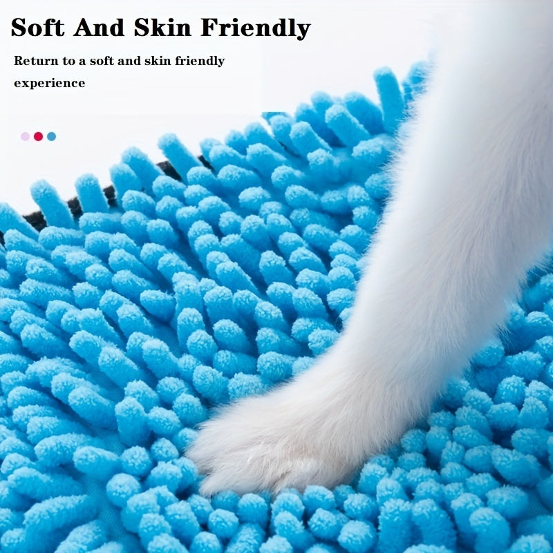 Quick-Dry Microfiber Dog Towel with Hand Pockets – Perfect for Large Pets!