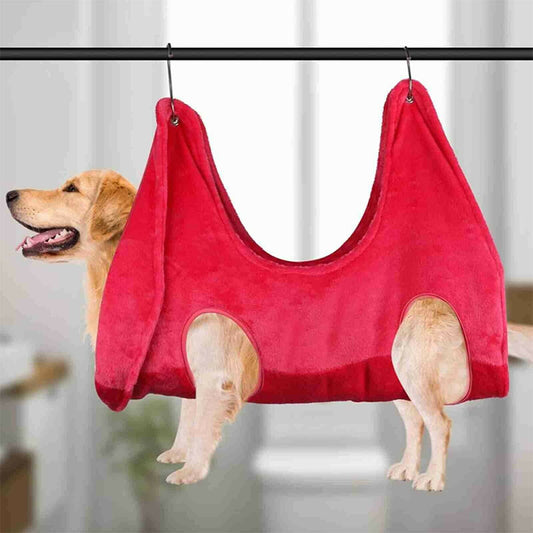 "Pet Grooming Hammock – Easy, Comfortable Restraint for Dogs & Cats During Grooming"