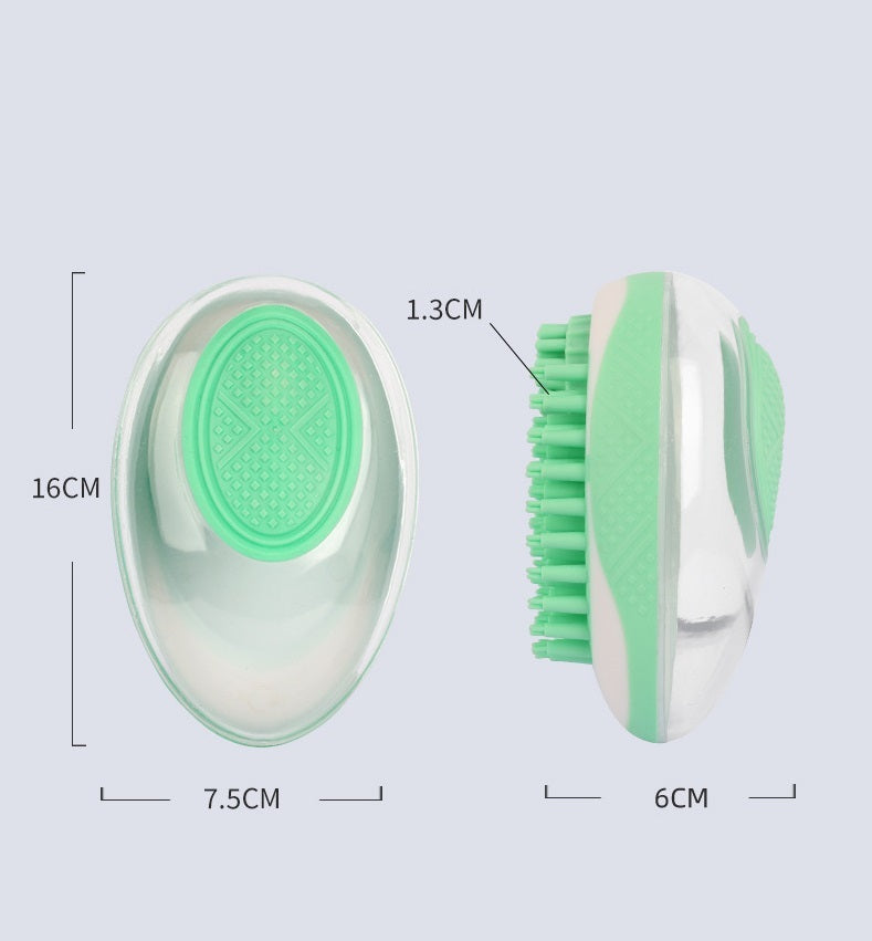 2-in-1 Dog & Cat Bath Brush – Soft Silicone Grooming & Massage Tool
