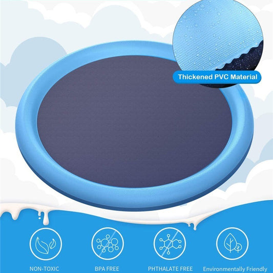 Non-Slip Splash Pad for Kids & Pets - Summer Fun!