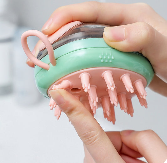 2-in-1 Pet Shampoo Dispensing Grooming Brush – Easy Bathing and Massage for Cats & Dogs!