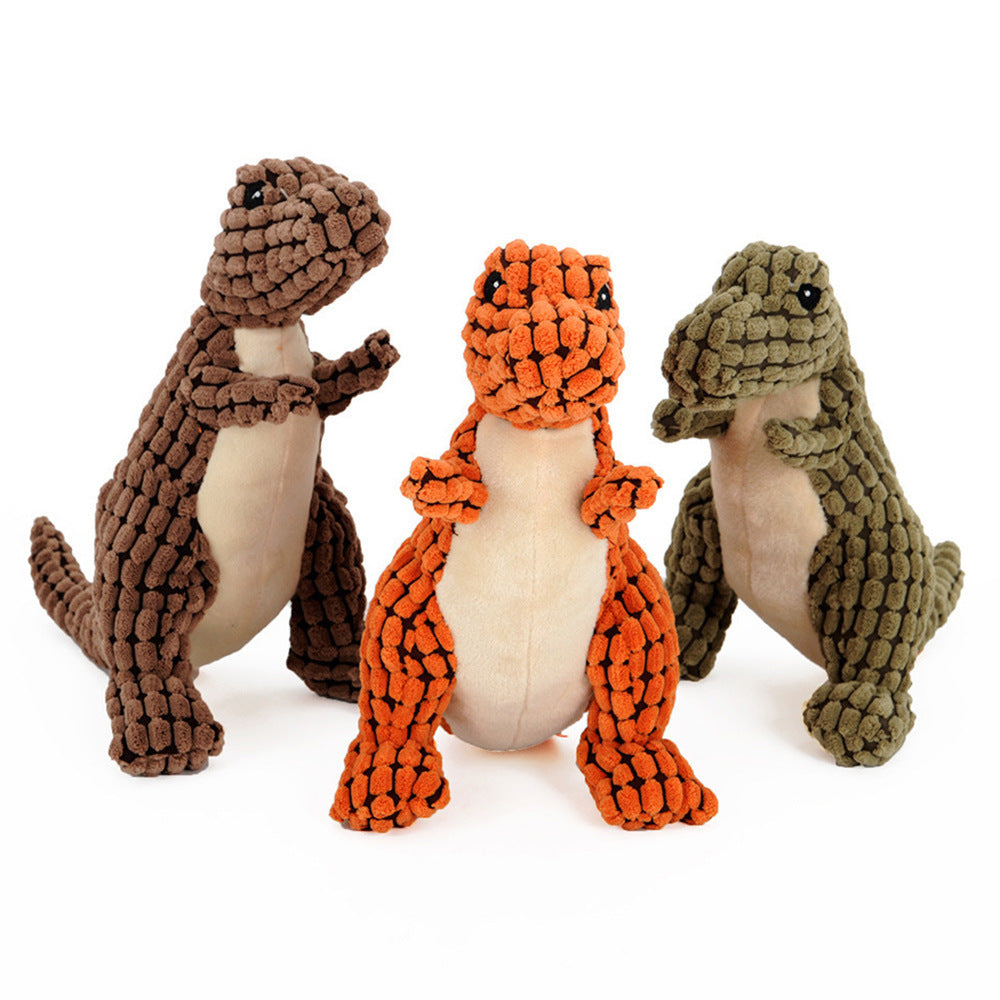 Interactive Dinosaur Dog Toy – Perfect for Large Dogs, Chew, Squeak & Play!