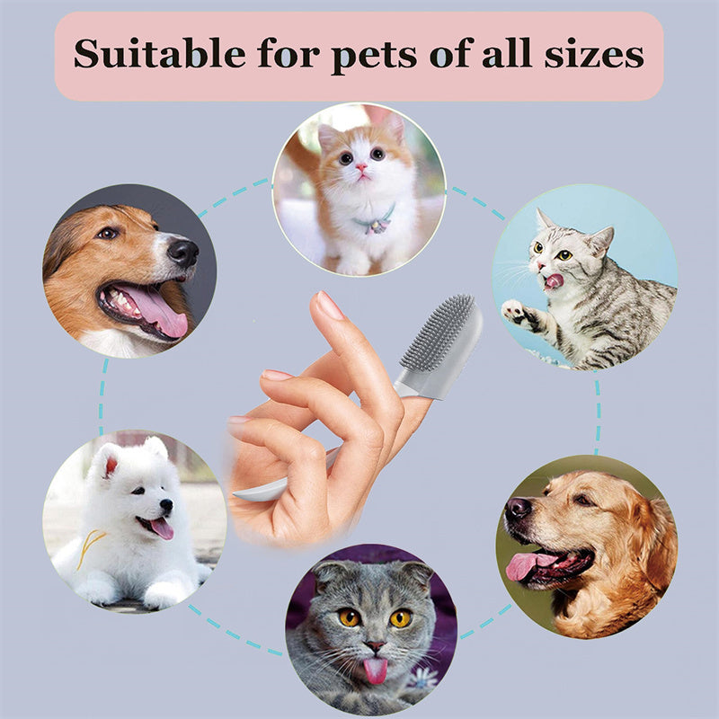 "Silicone Finger Toothbrush for Dogs & Cats – Easy Oral Care Tool for Pets"