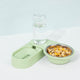 Two Bowls Of Automatic Drinking Water To Feed Cat Supplies