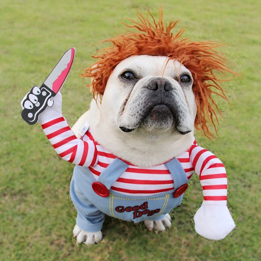 Funny & Scary Halloween Pet Costume for Dogs – Perfect for Parties and Cosplay!
