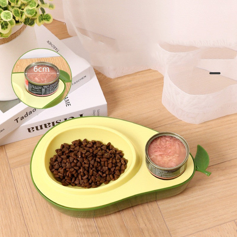 Avocado Pet  Cat Automatic Feeder Bowl For Dogs Drinking Water 690ml Bottle Kitten Bowls Slow Food Feeding Container Supplies