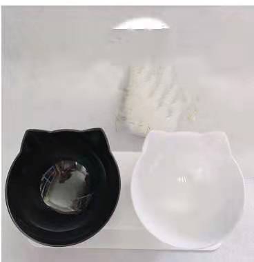"Ergonomic Double Cat Bowl – Protect Your Cat's Neck While Eating"