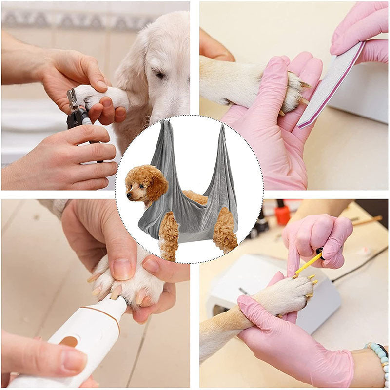 "Pet Grooming Hammock – Easy, Comfortable Restraint for Dogs & Cats During Grooming"