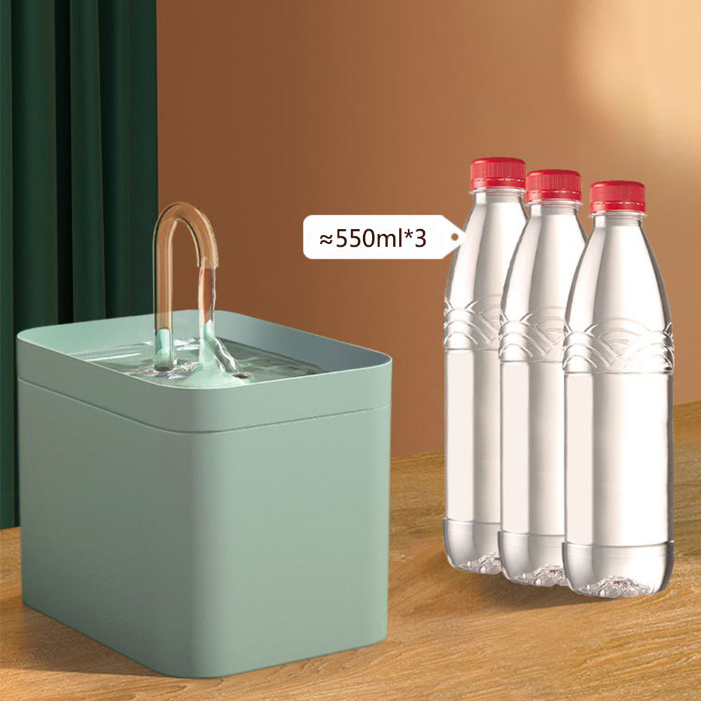 "Automatic Cat Water Fountain – 1.5L USB Filtered Drink Dispenser for Cats"