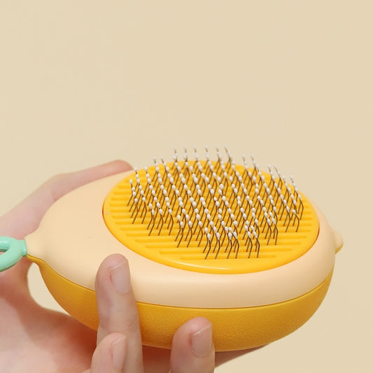"Self-Cleaning Cat Grooming Comb – Effortless Floating Hair Removal for Cats & Dogs!"