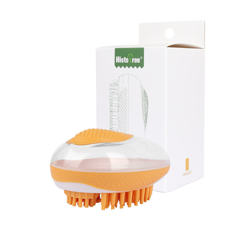 2-in-1 Dog & Cat Bath Brush – Soft Silicone Grooming & Massage Tool
