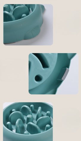 Pet Cat Slow Feeder Bowls Anti Choking Slow Feeder Dish Bowl Home Dog Eating Plate Anti Gulping Bowl Supplies