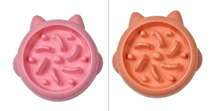 Pet Cat Slow Feeder Bowls Anti Choking Slow Feeder Dish Bowl Home Dog Eating Plate Anti Gulping Bowl Supplies