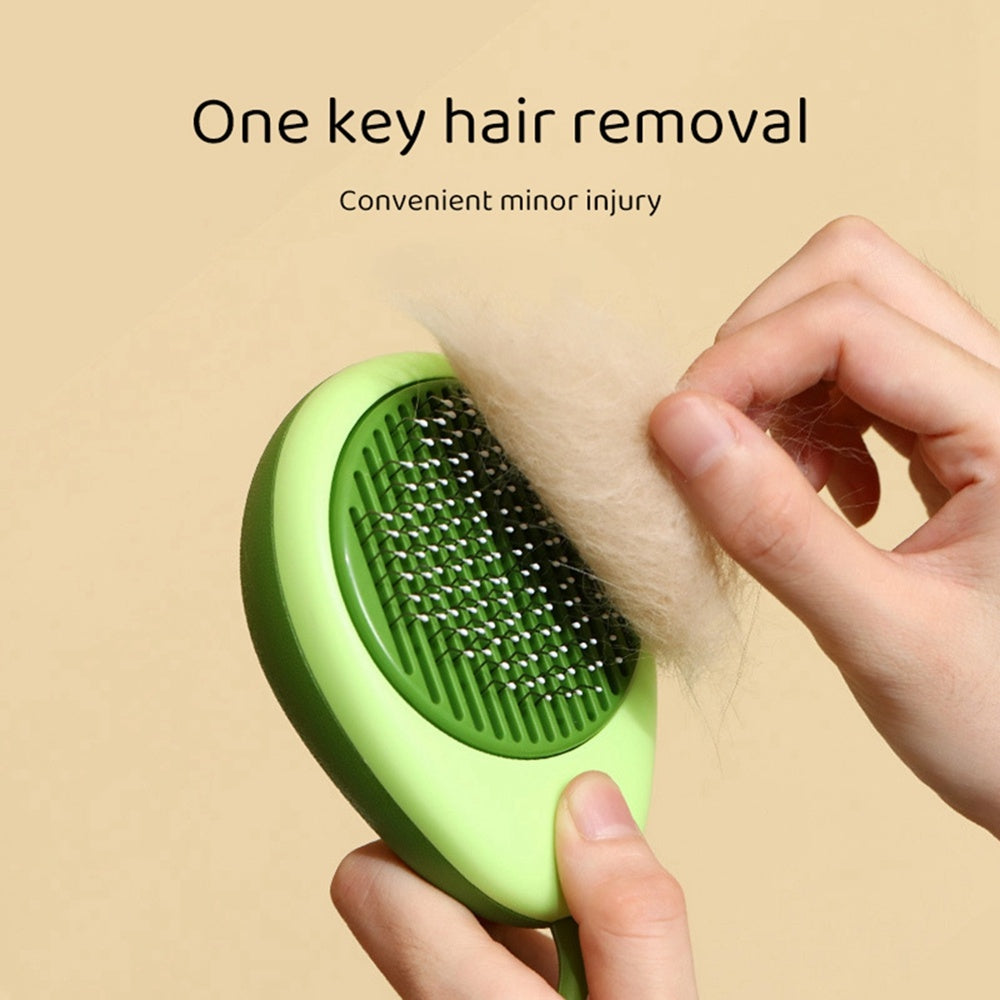 "Self-Cleaning Cat Grooming Comb – Effortless Floating Hair Removal for Cats & Dogs!"