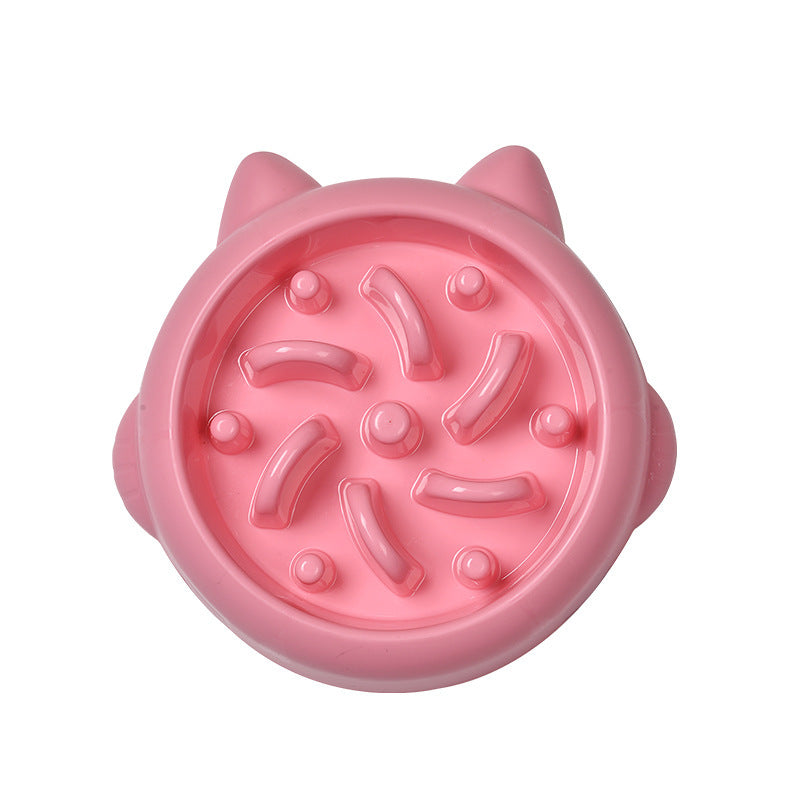Pet Cat Slow Feeder Bowls Anti Choking Slow Feeder Dish Bowl Home Dog Eating Plate Anti Gulping Bowl Supplies