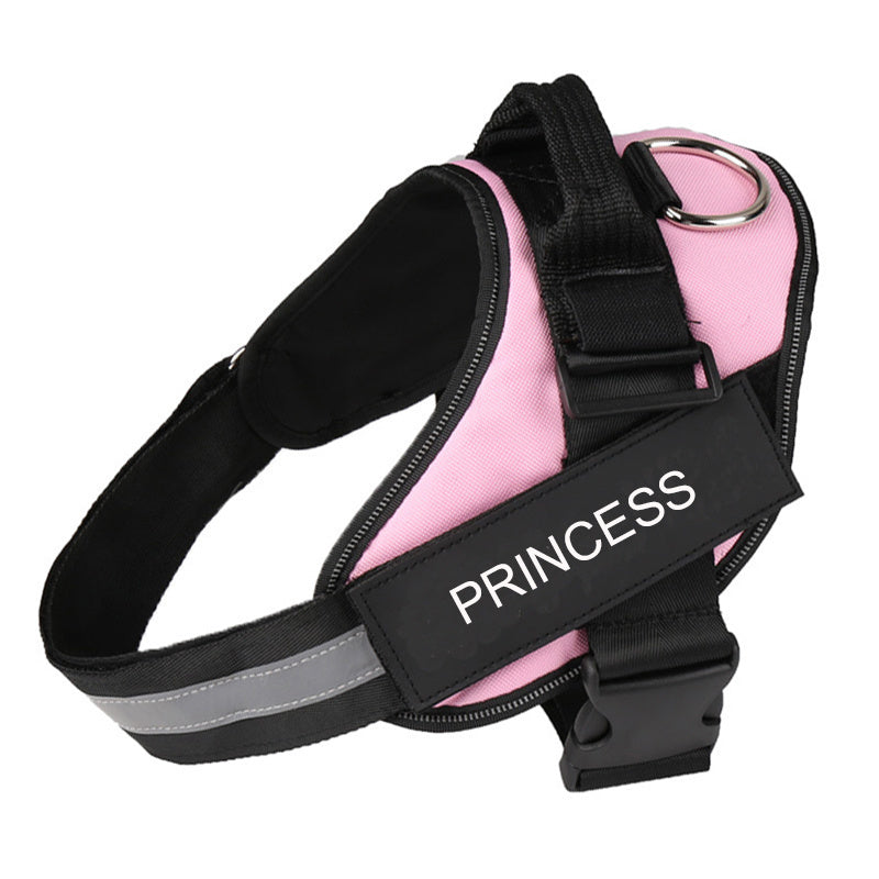 Adjustable No-Pull Reflective Dog Harness - Comfortable, Breathable, and Stylish Vest for All Sizes