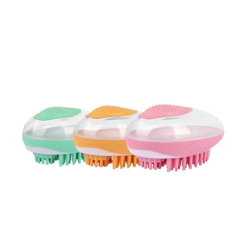 2-in-1 Dog & Cat Bath Brush – Soft Silicone Grooming & Massage Tool