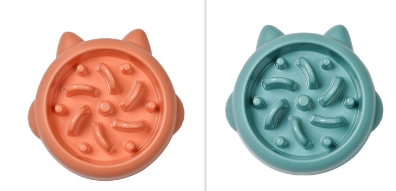 Pet Cat Slow Feeder Bowls Anti Choking Slow Feeder Dish Bowl Home Dog Eating Plate Anti Gulping Bowl Supplies