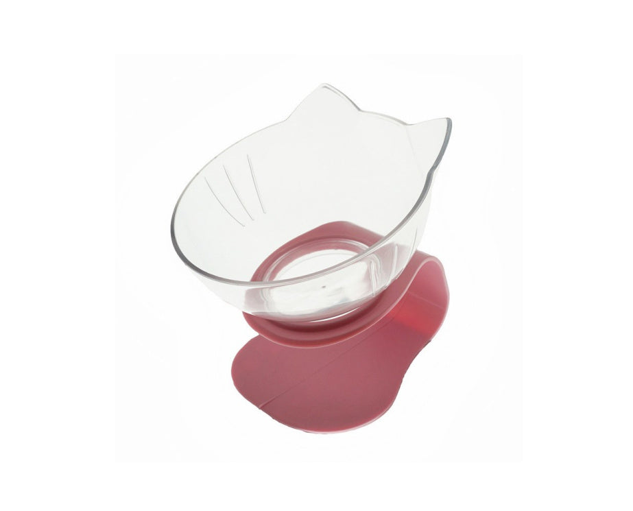 "Ergonomic Double Cat Bowl – Protect Your Cat's Neck While Eating"