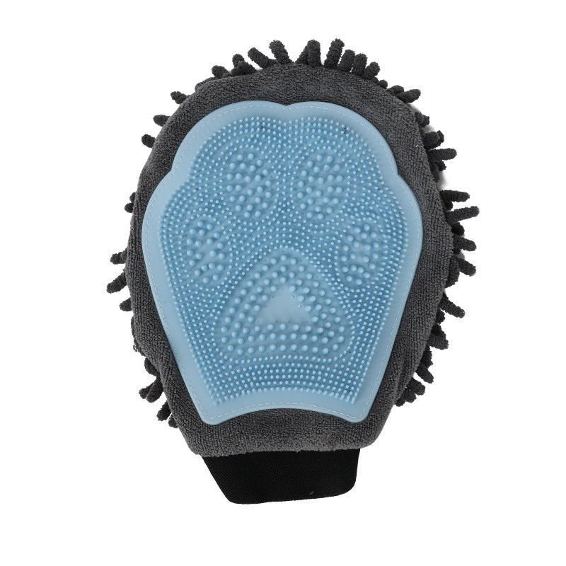 "2-in-1 Pet Bathing Brush Glove for Grooming, Massaging, and Drying Dogs & Cats"