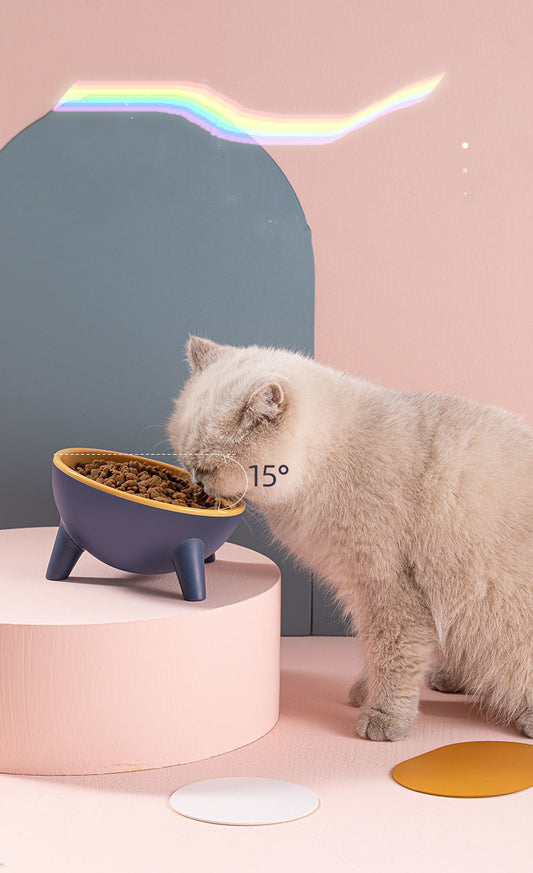 Cat Bowl With Stand Pet Feeding Food Bowls Dogs Bunny Rabbit Nordic Color Feeder Product Supplies Pet Accessories