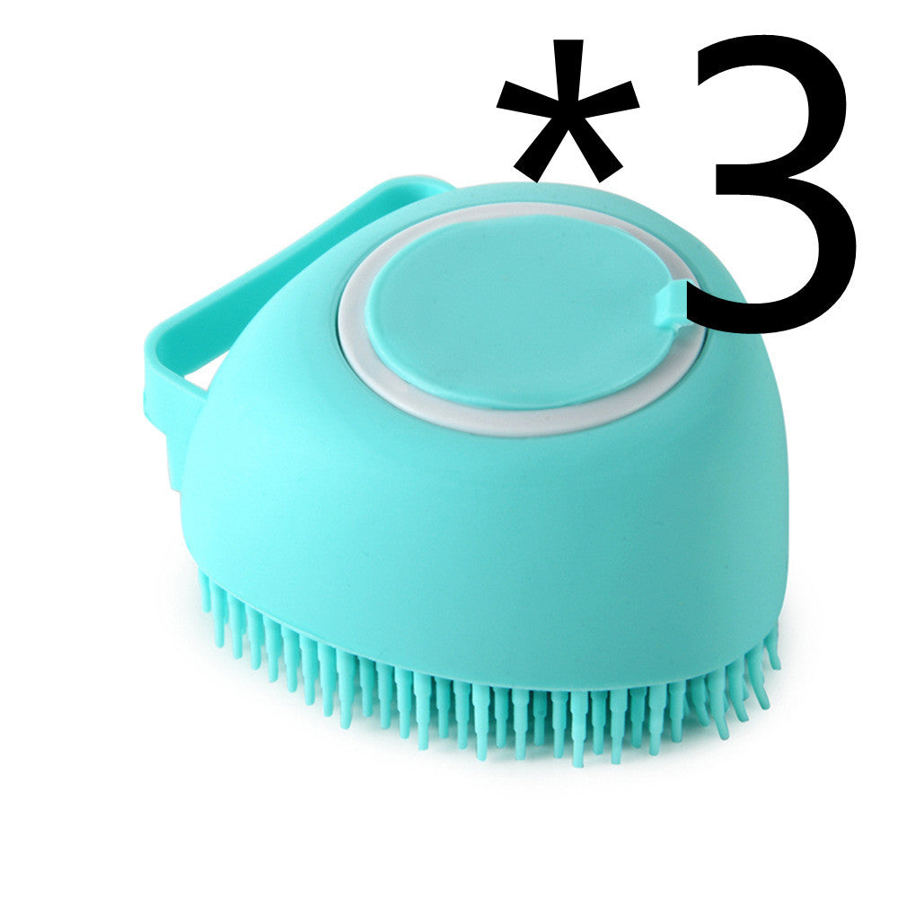 2-in-1 Silicone Dog Bath Massage Gloves – Shampoo Dispenser & Grooming Brush!