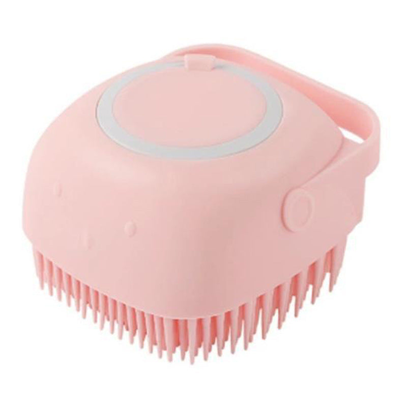 2-in-1 Silicone Dog Bath Massage Gloves – Shampoo Dispenser & Grooming Brush!