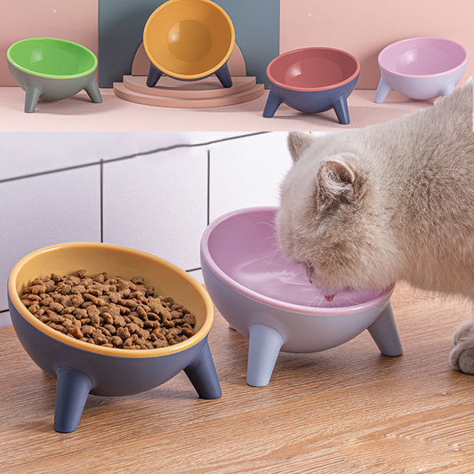 Cat Bowl With Stand Pet Feeding Food Bowls Dogs Bunny Rabbit Nordic Color Feeder Product Supplies Pet Accessories