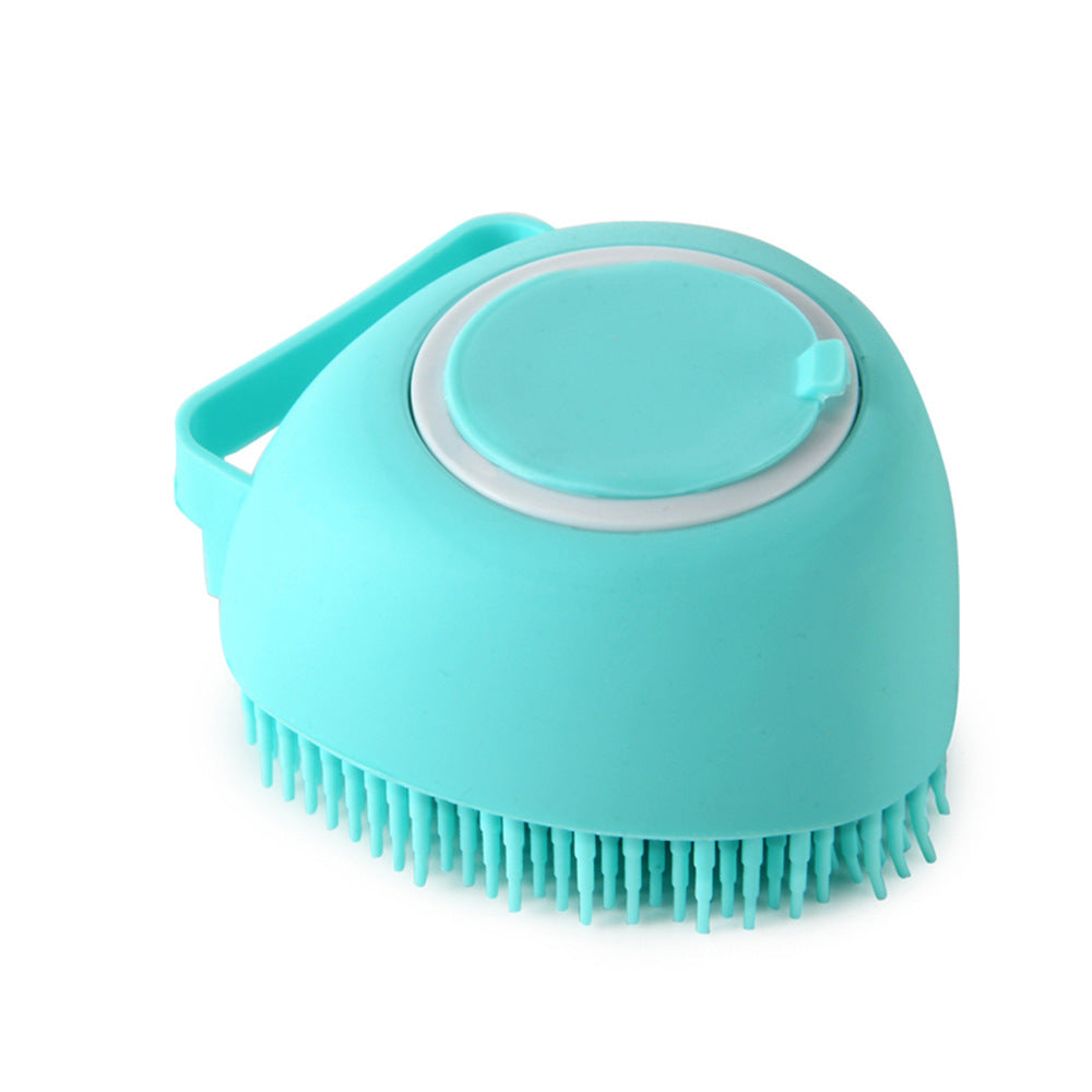 2-in-1 Silicone Dog Bath Massage Gloves – Shampoo Dispenser & Grooming Brush!