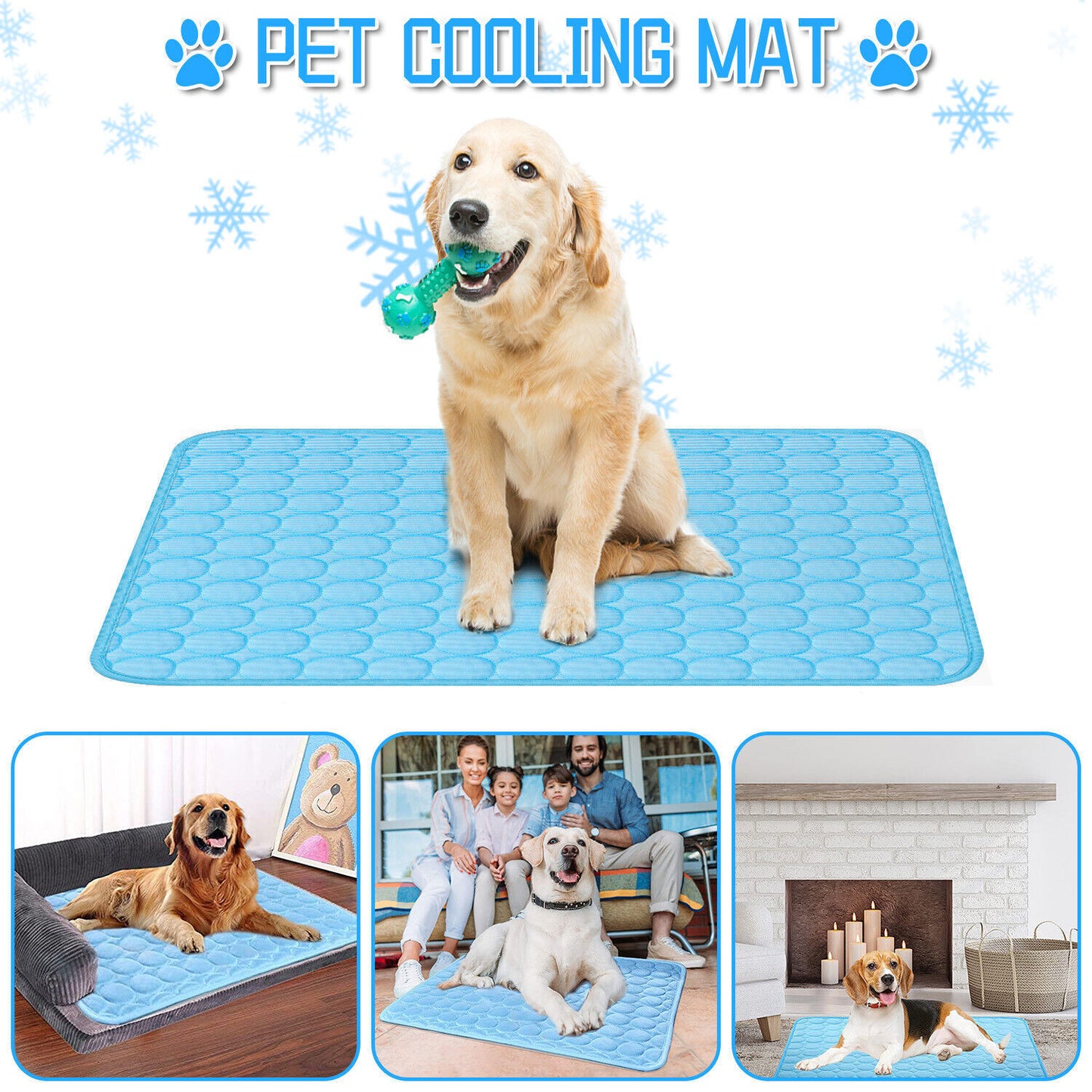 Cooling Mat for Pets – Summer Bed for Dogs & Cats to Stay Cool & Comfortable