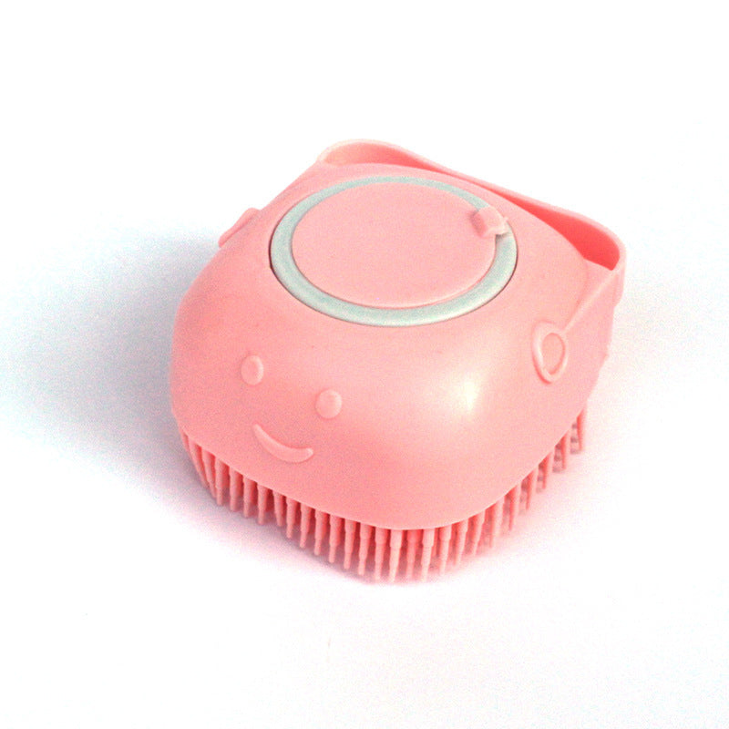2-in-1 Silicone Dog Bath Massage Gloves – Shampoo Dispenser & Grooming Brush!