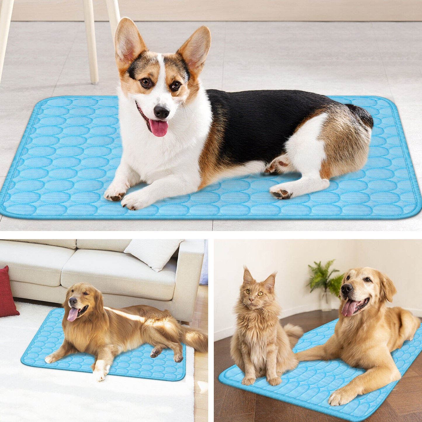 Cooling Mat for Pets – Summer Bed for Dogs & Cats to Stay Cool & Comfortable