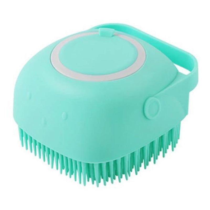 2-in-1 Silicone Dog Bath Massage Gloves – Shampoo Dispenser & Grooming Brush!