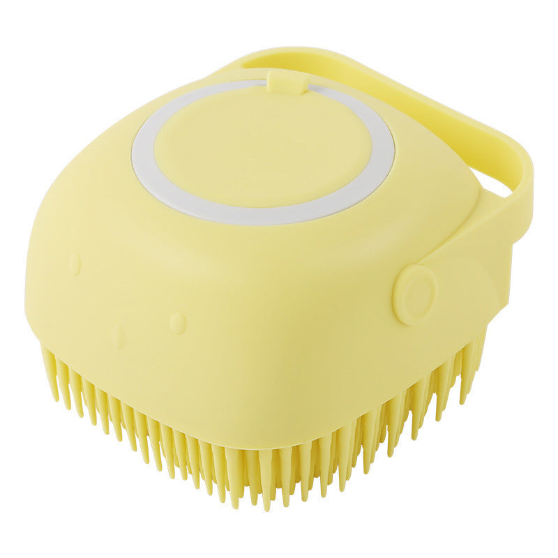 2-in-1 Silicone Dog Bath Massage Gloves – Shampoo Dispenser & Grooming Brush!