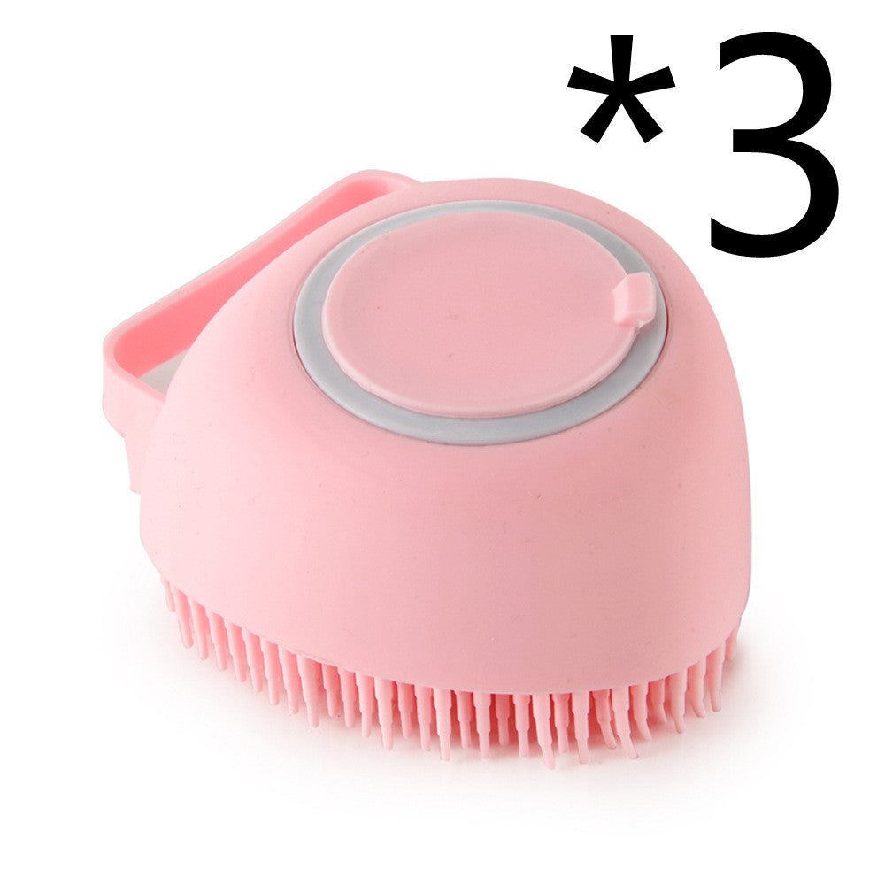 2-in-1 Silicone Dog Bath Massage Gloves – Shampoo Dispenser & Grooming Brush!